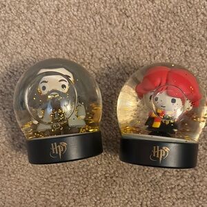Harry Potter Snow Globes Set of 2 - Hagrid & Ron Weasley